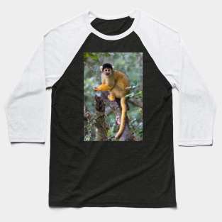 Black-Capped Squirrel Monkey Baseball T-Shirt